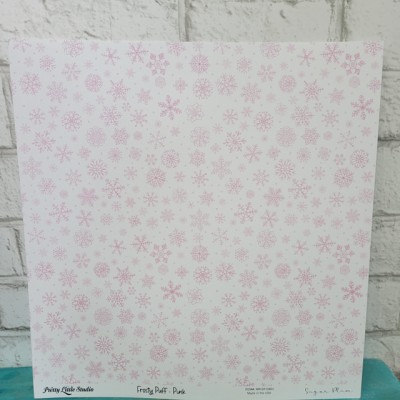 Pretty Little Studio - Papier 12'' x 12'' - Frosty Puff - Pink