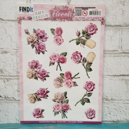 Amy Design - Éphémère 3D Pink Floral 01
