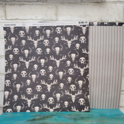 American Craft - Papier 12'' x 12'' - Skulls