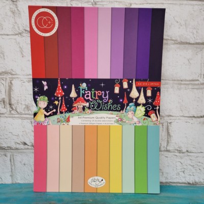 Craft Consortium- Ensemble de papier A4 - Fairy Whishes color