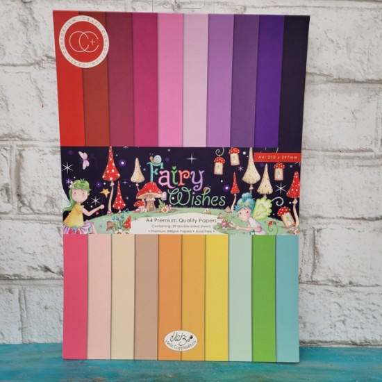 Craft Consortium- Ensemble de papier A4 - Fairy Whishes color