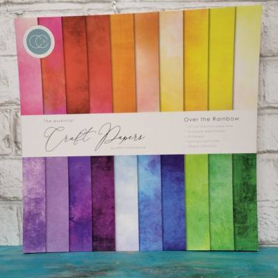 Craft Consortium- Ensemble de papier 12'' x 12''' - Over the rainbow