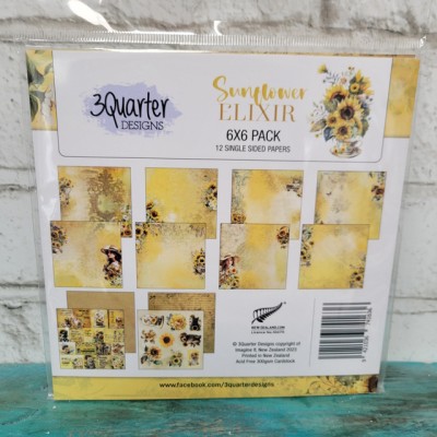 3 Quarter Design- Sunflower Elixir- ensemble 6x6