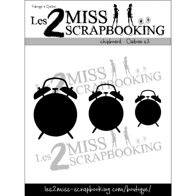 Chipboard Les 2 Miss Scrapbooking - Cadrans